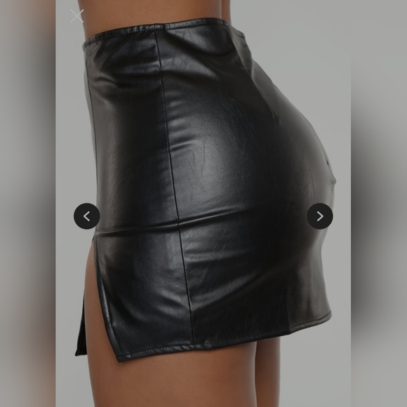 Fashion Nova Sleek Black Mini Skirt - Picture 2 of 9